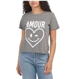 Cinq a Sept Amour Smiley Heart Tee Shirt.